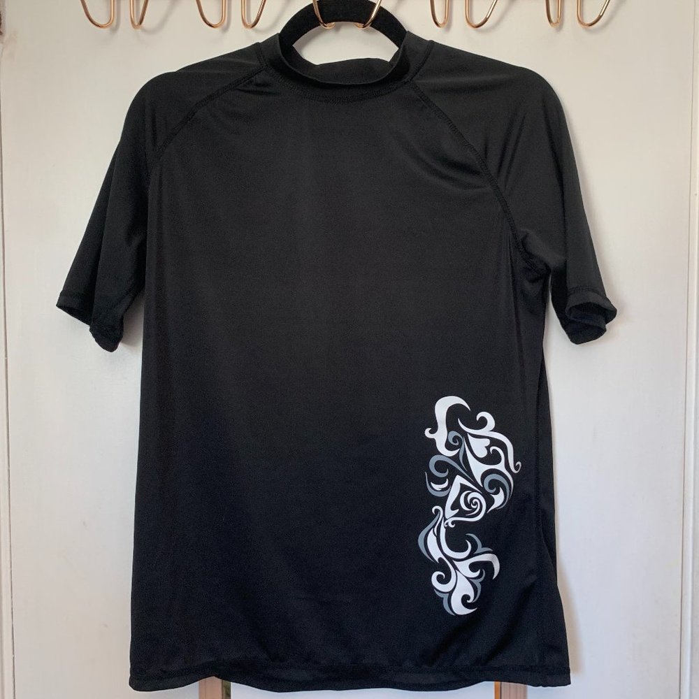 Kanu Surf Rash guard Swim Black Size Large